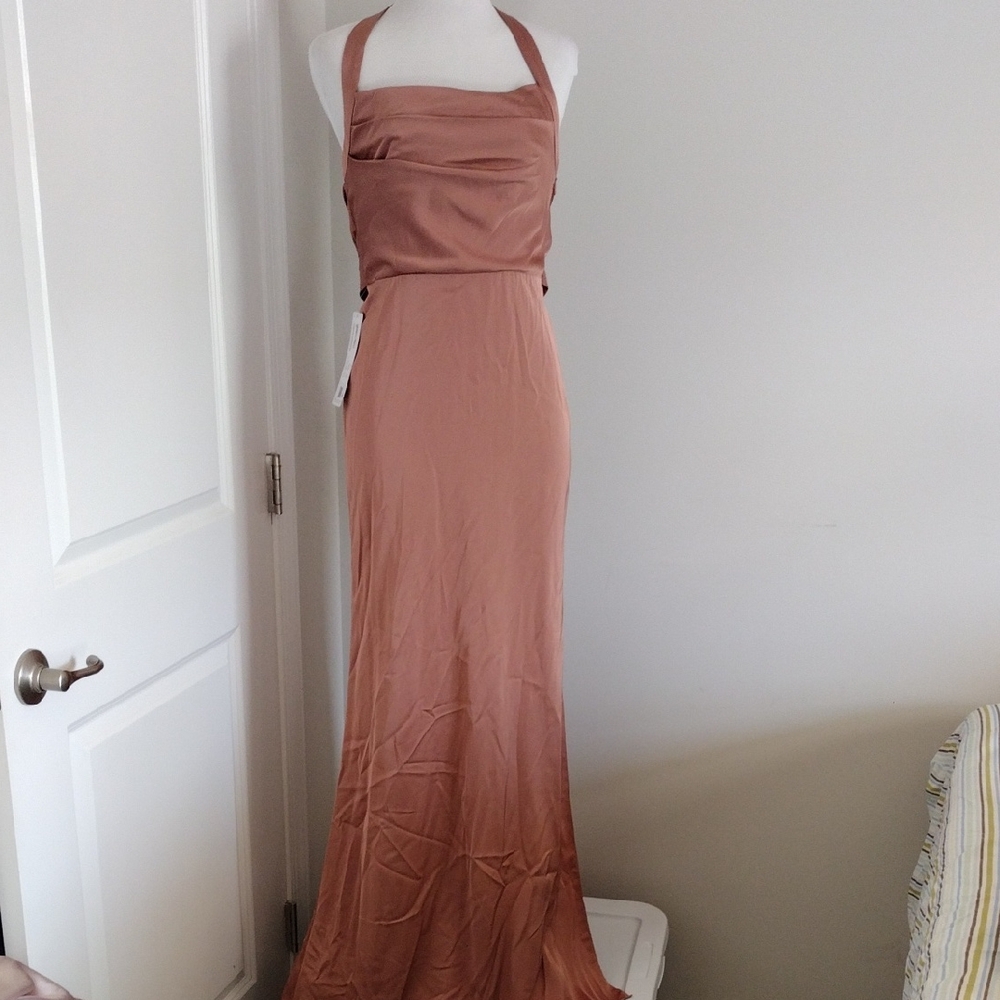 Azazie Strapless Evening Gown